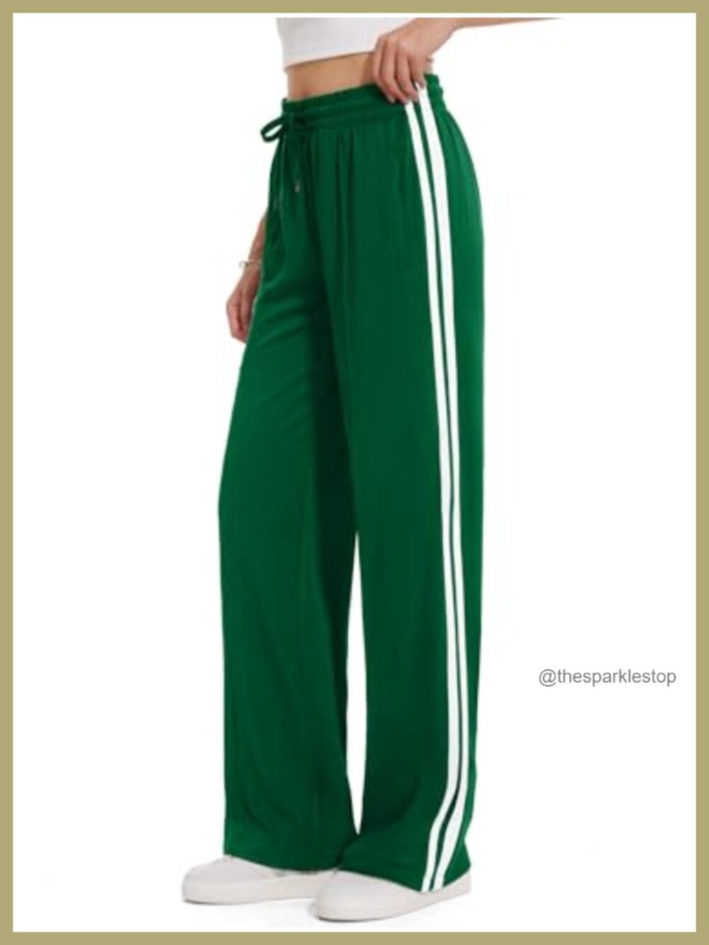 Women's Loose Straight Leg Track Pants Warm-Up Athletic Running Sweatpants
